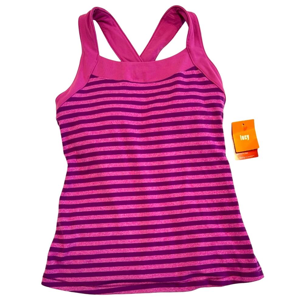 NWT lucy brand | S | Power cross back compression workout tank top